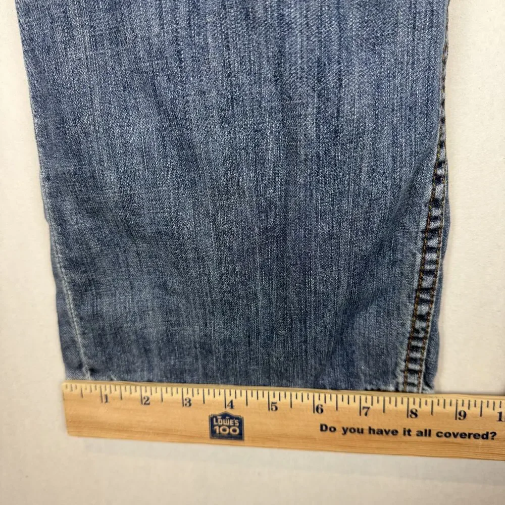 Levi's 505 Jeans Mens 38x32 Blue Denim Cotton Regular Fit Straight Leg Zip‎ Fly